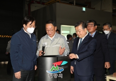 성윤모 산업통상부장관 한국카본 방문